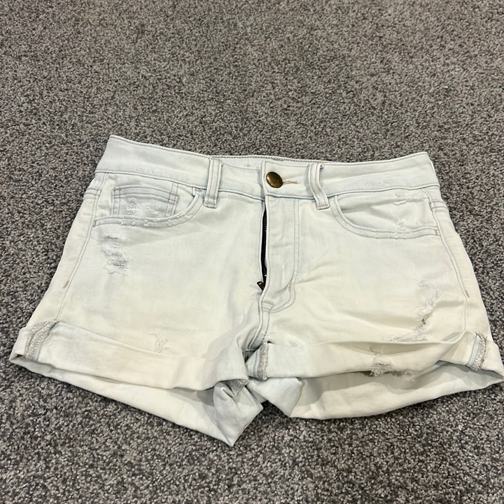 American Eagle Light Wash Jean Shorts
